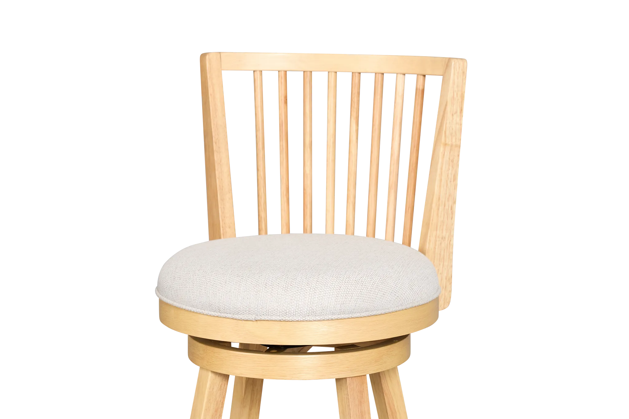 Porter Light Tone Fabric Adjustable Upholstered Swivel Barstool