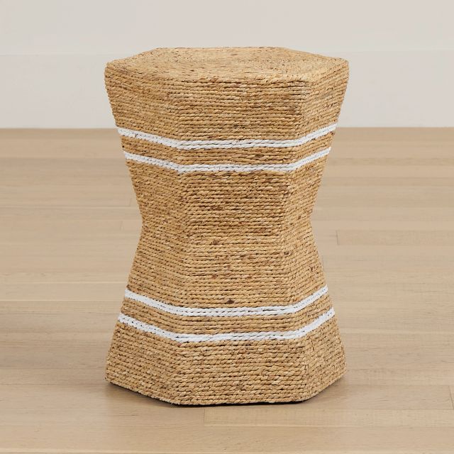 Sailor Woven Stripe Accent Stool