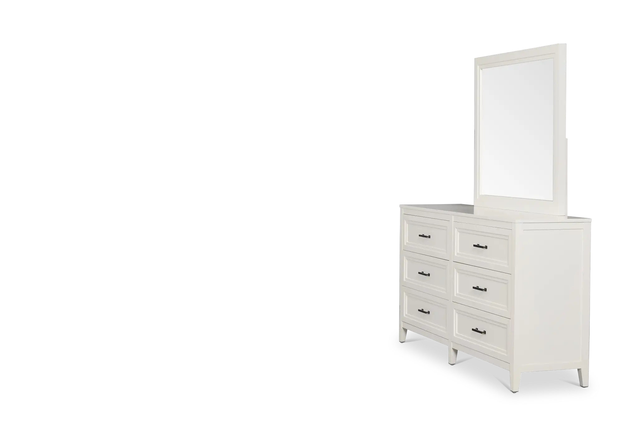 Nantucket White Dresser & Mirror Nantucket White Dresser & Mirror