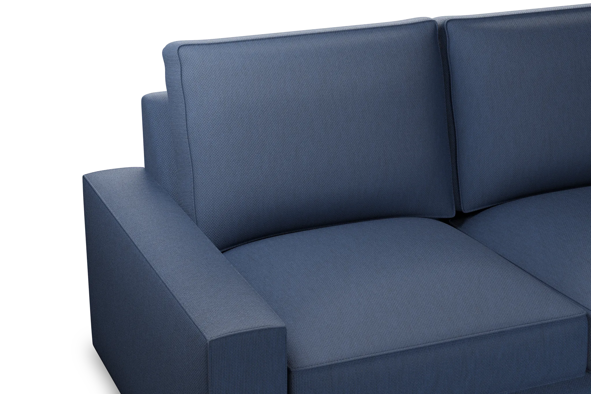 Edgewater Revenue Dark Blue Medium Two-arm Sectional