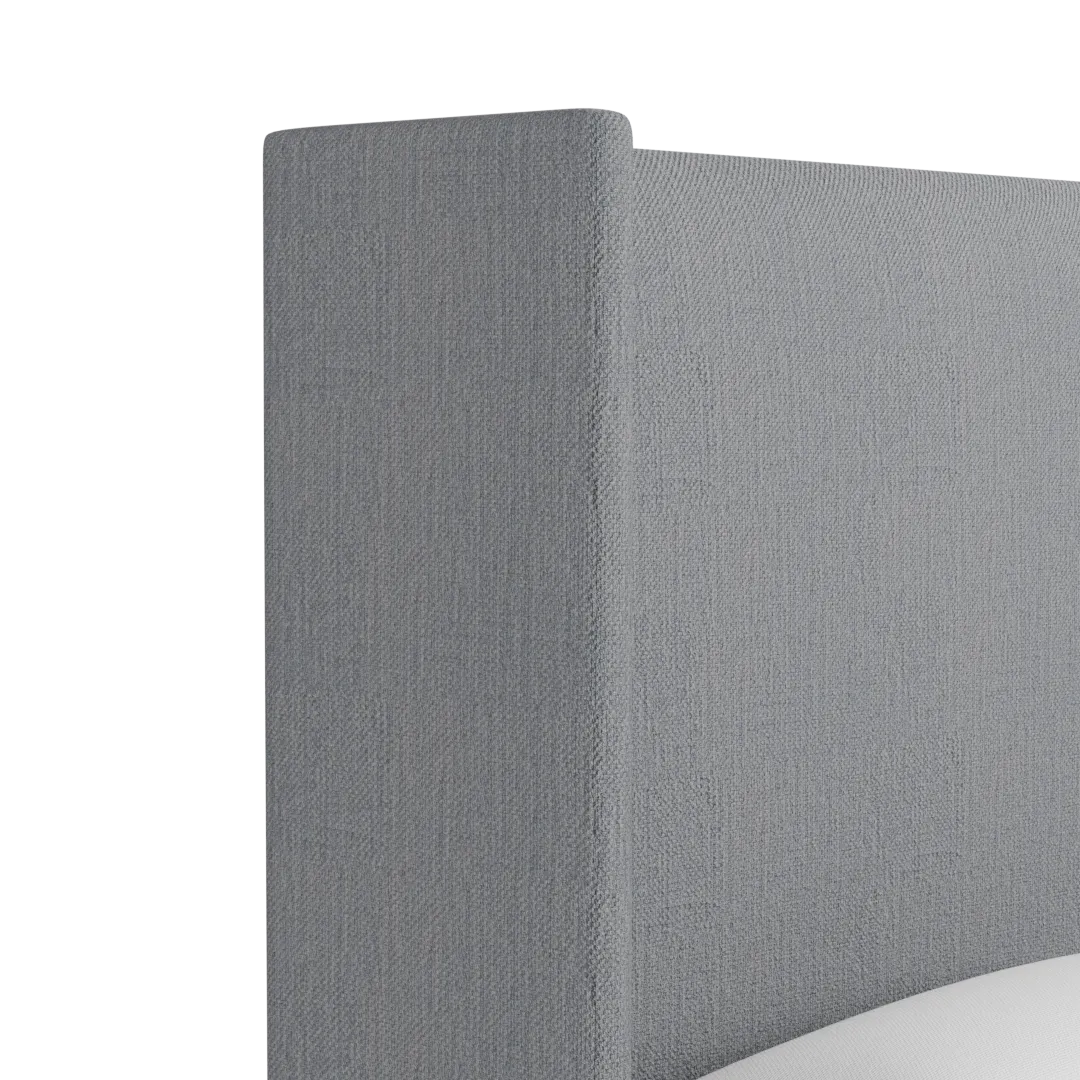 Captiva Revenue Gray 60" Upholstered Shelter Bed