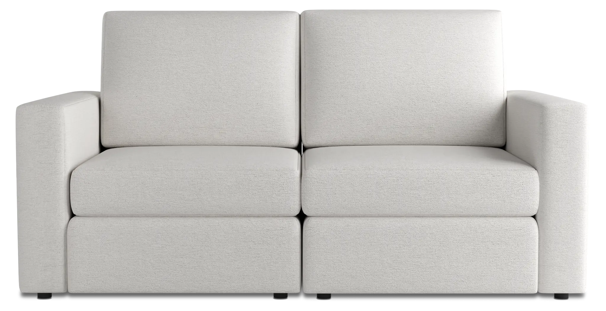 Citymod White Fabric 2-piece Modular Sofa Citymod White Fabric 2-piece Modular Sofa