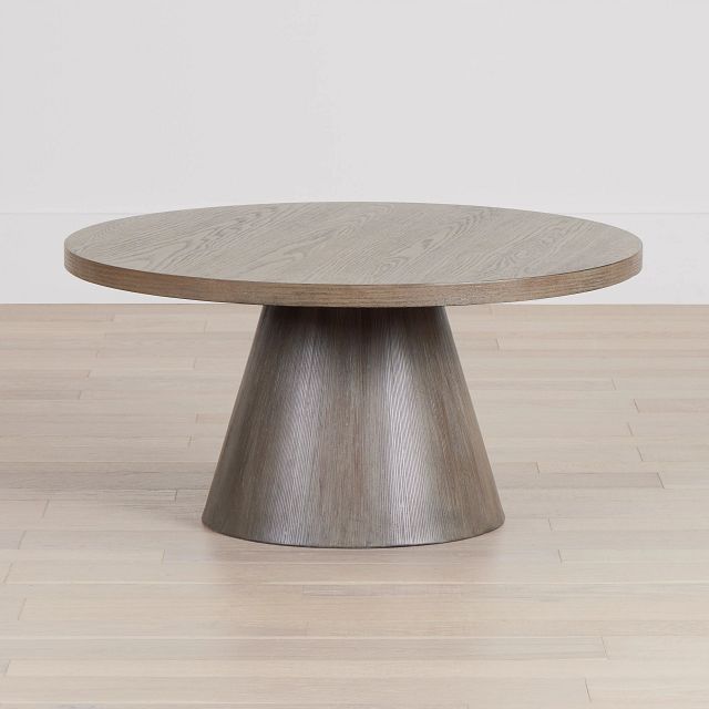 Alden Gray Round Coffee Table