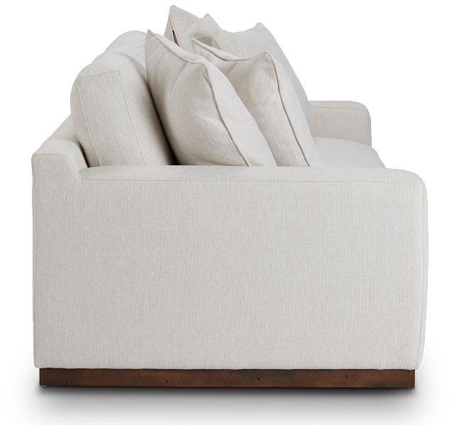 Mckenzie White Fabric Sofa