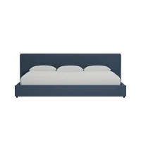 Grayton Maguire Blue 44" Upholstered Platform Bed