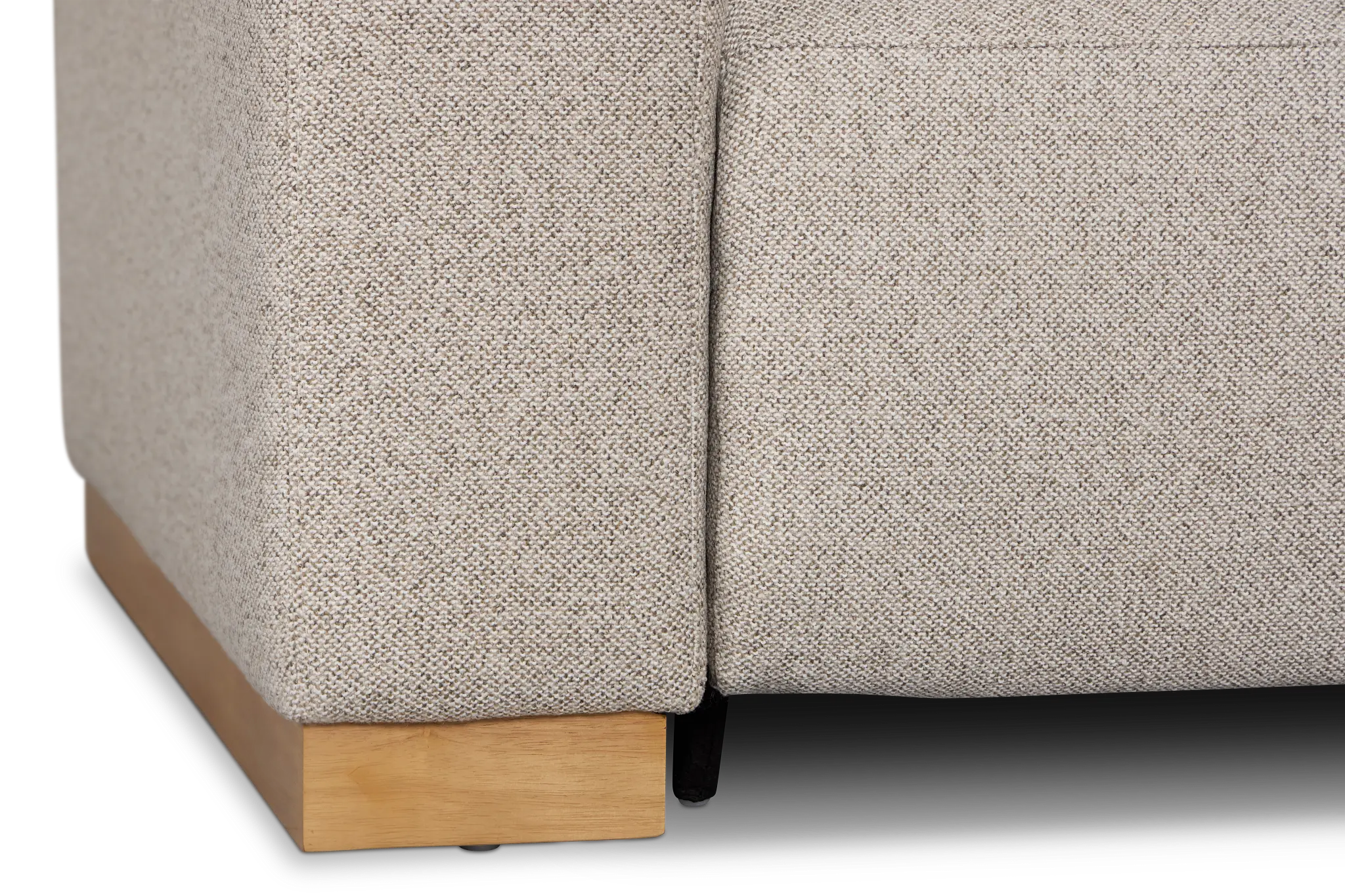 Leona Light Gray Fabric Small Triple Power Reclining Two-arm Sectional Leona Light Gray Fabric Small Triple Power Reclining Two-arm Sectional