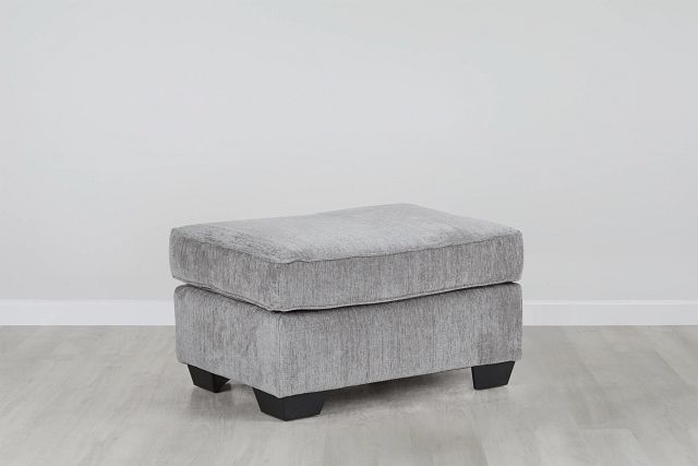 Altari Light Gray Micro Ottoman