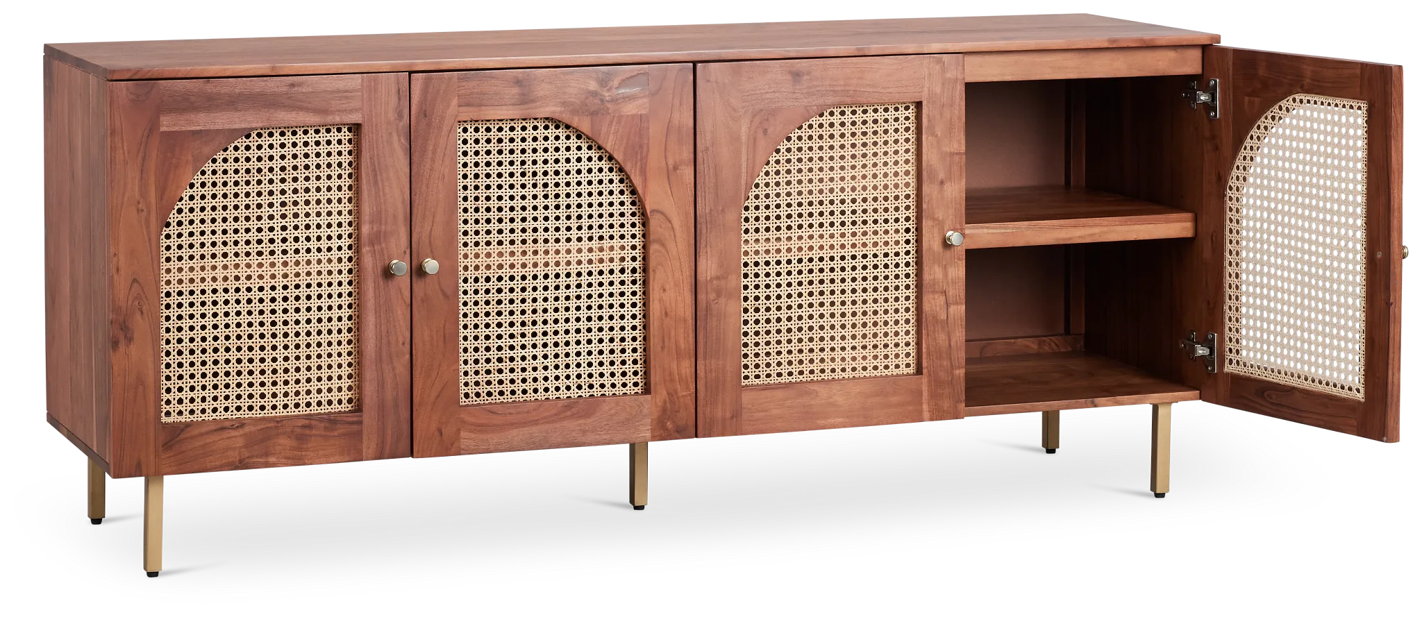 Sarta Mid Tone Four-door Cabinet