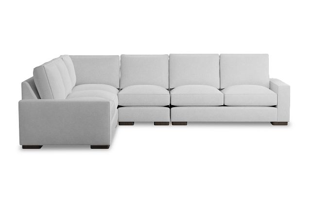 Edgewater Suave White Medium Two-arm Sectional