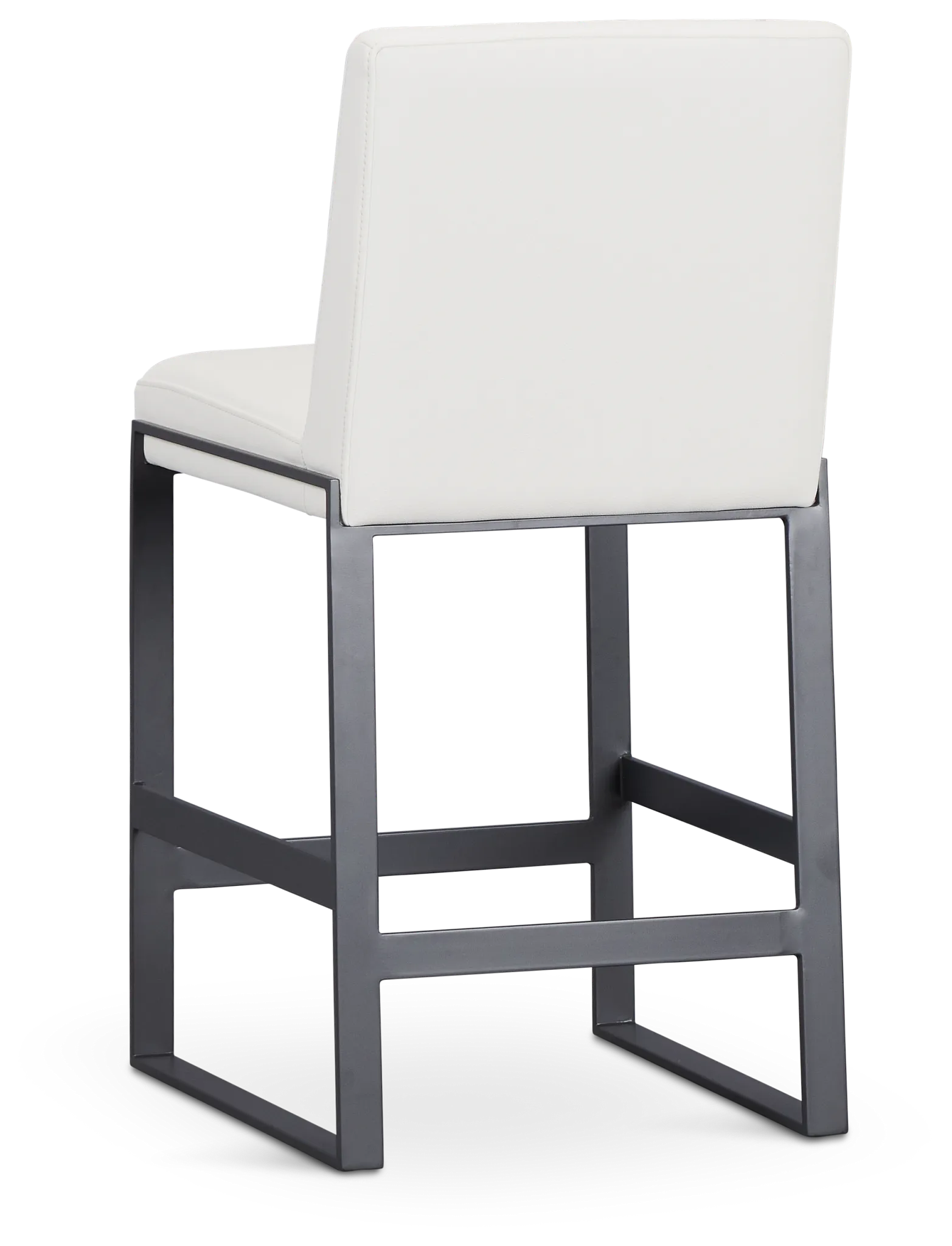 Harlem White 24" Upholstered Barstool