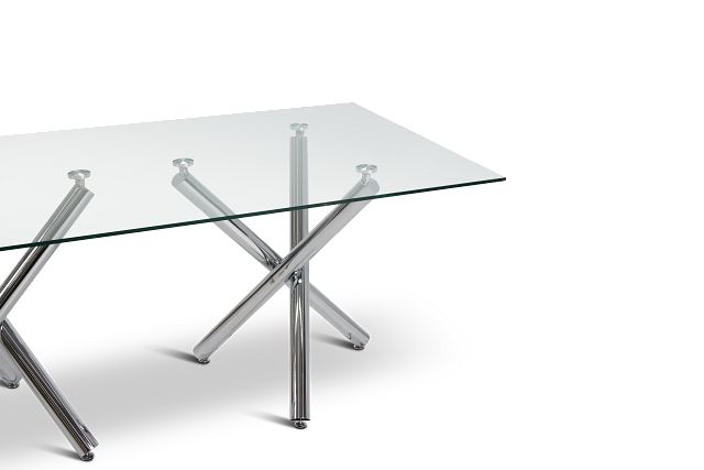 Quincy Gray Glass Table