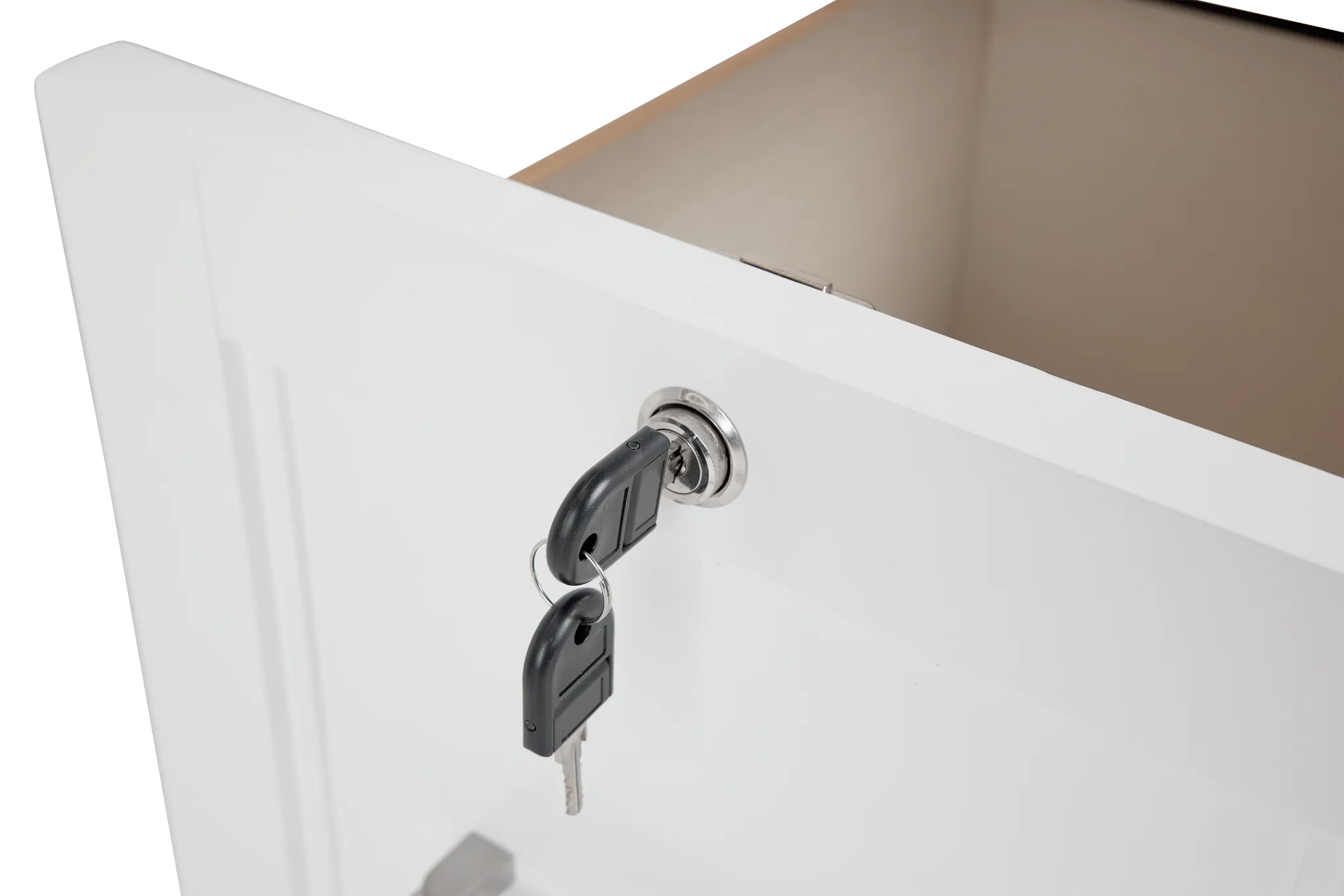 Newport White L Desk