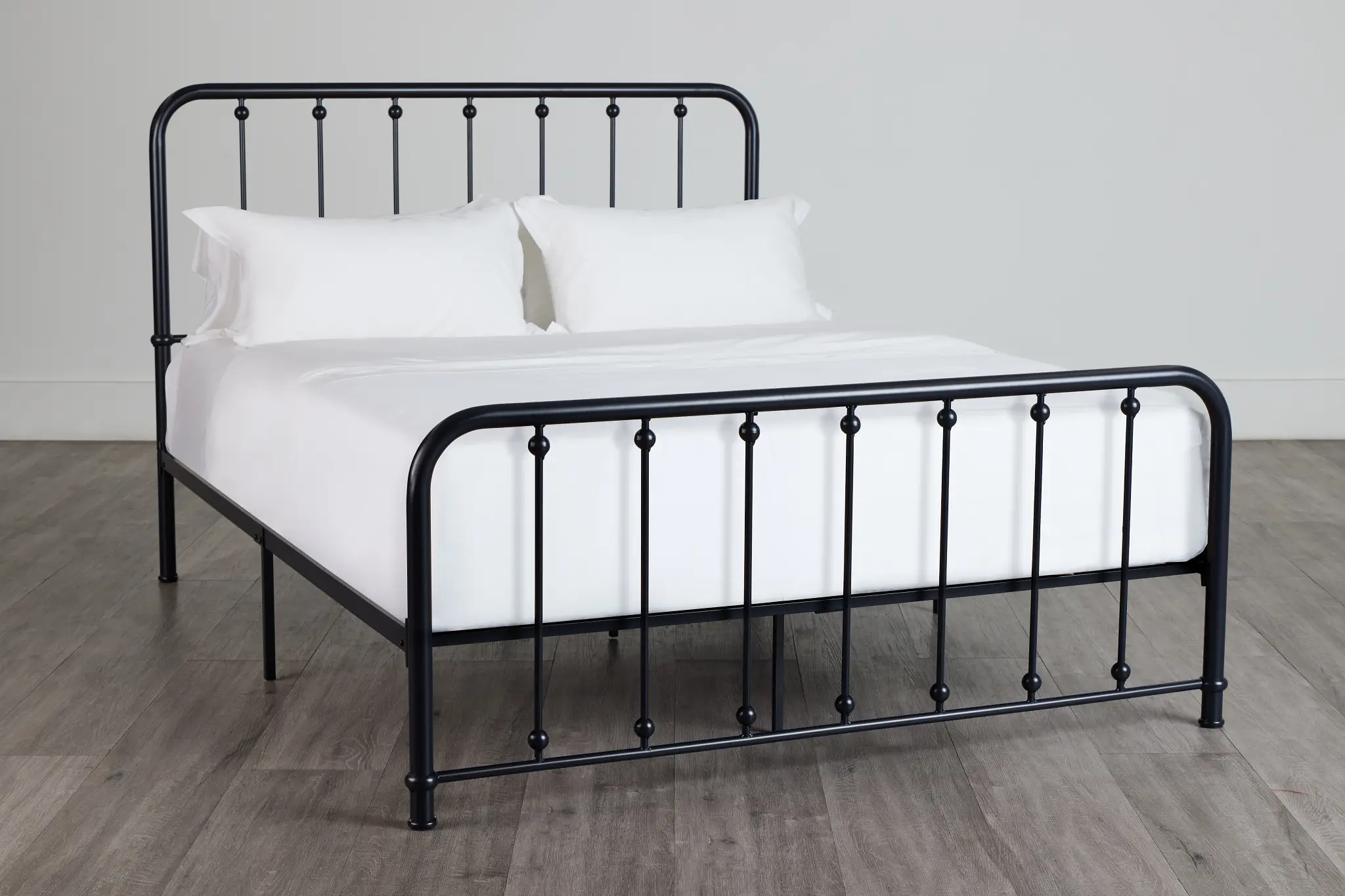 Rory Black Metal Panel Bed Rory Black Metal Panel Bed