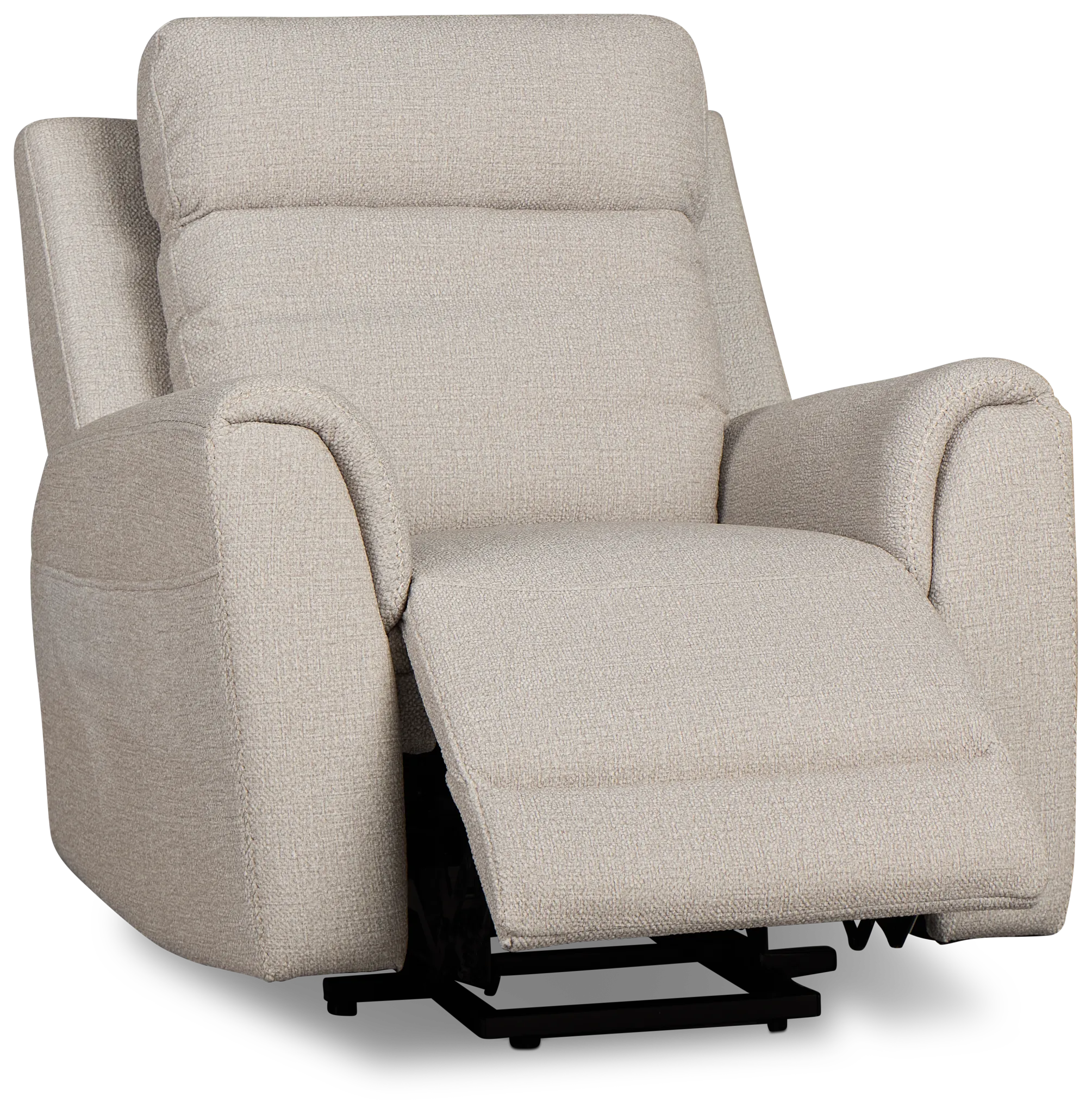Gavin Beige Fabric Power Lift Recliner