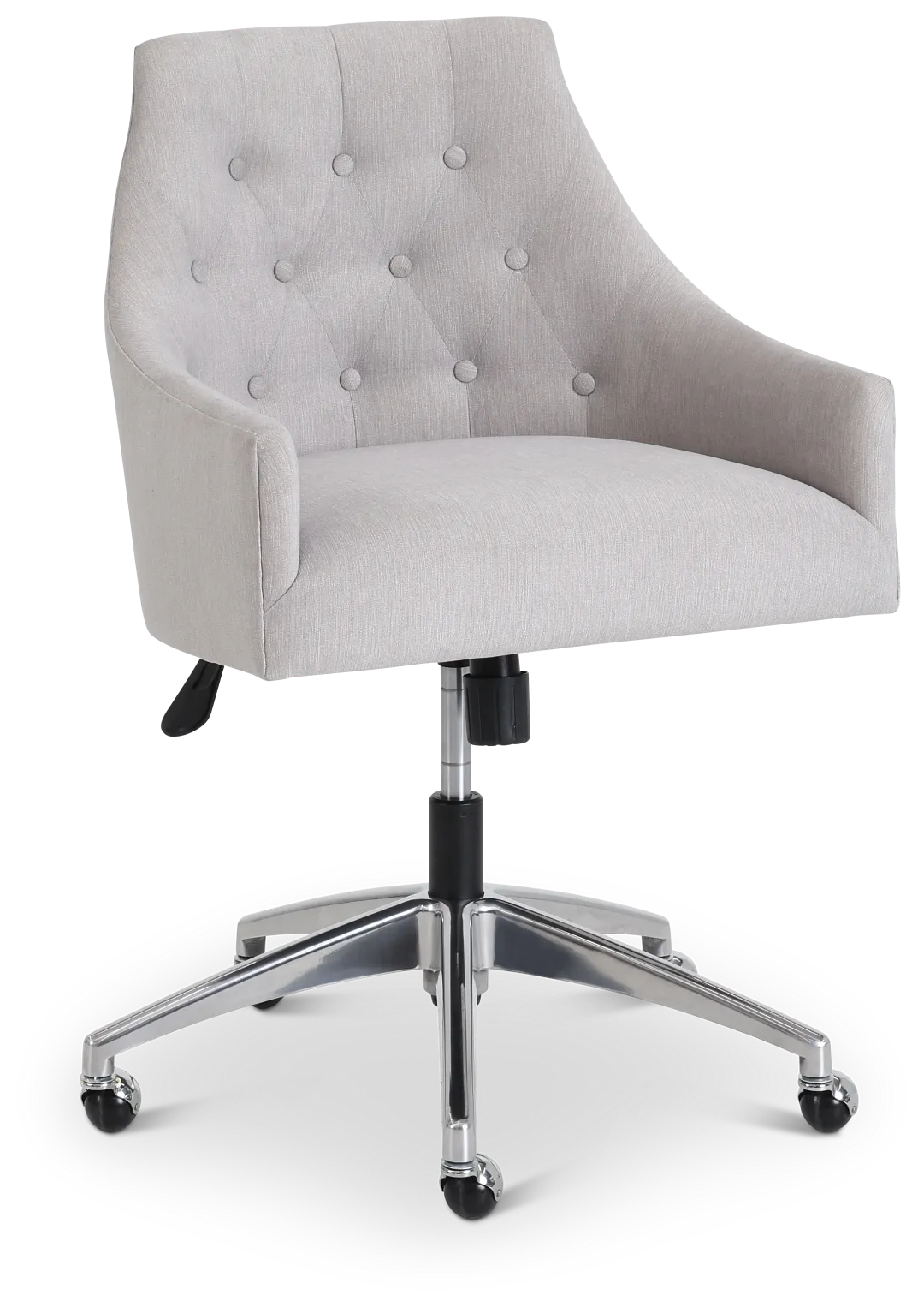 Newport Gray Metal Upholstered Desk Chair