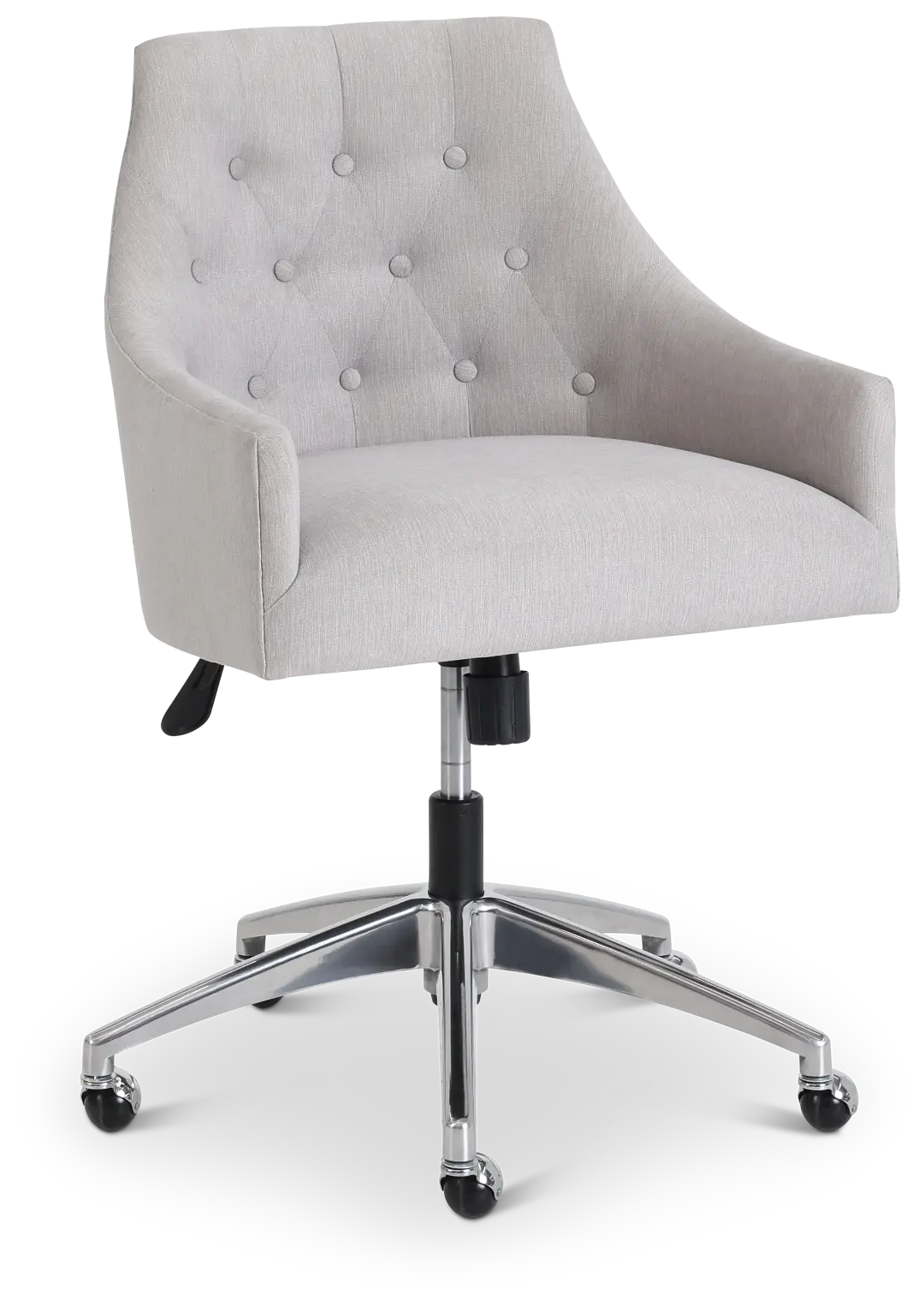 Newport Gray Metal Upholstered Desk Chair Newport Gray Metal Upholstered Desk Chair