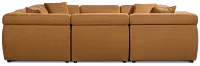 Aria Medium Brown Micro Immersive 8-piece Modular Sectional W/4 Speakers