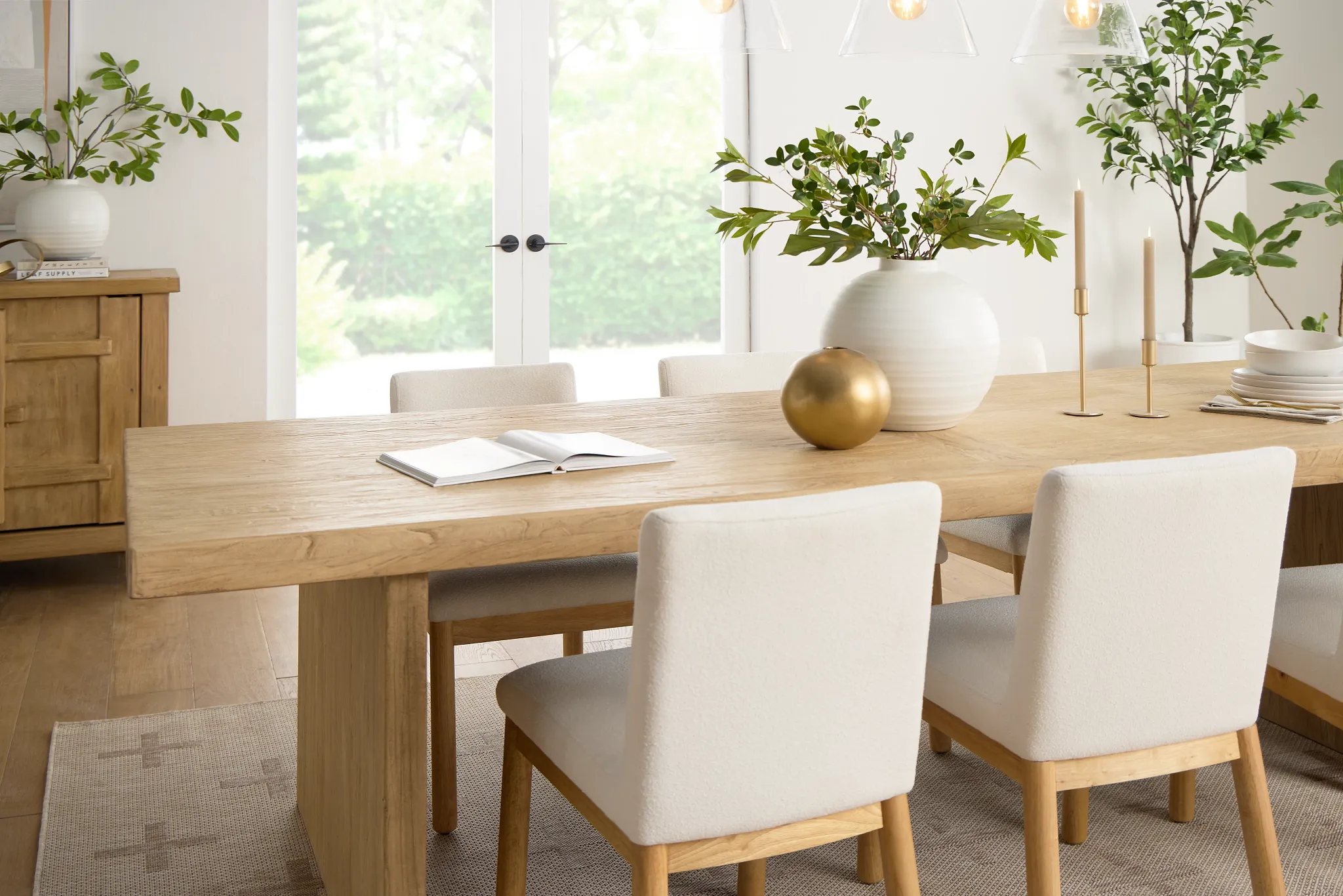 Salida Light Tone Rectangular Table