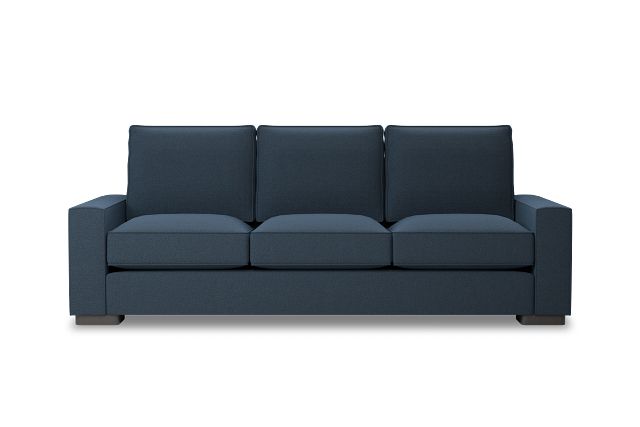 Edgewater Elite Blue 96" Sofa W/ 3 Cushions