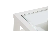 Hurley White Square End Table