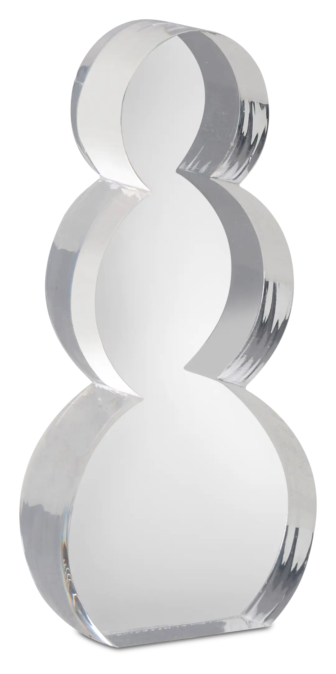 Snowman Clear Medium Sculpture Snowman Clear Medium Sculpture