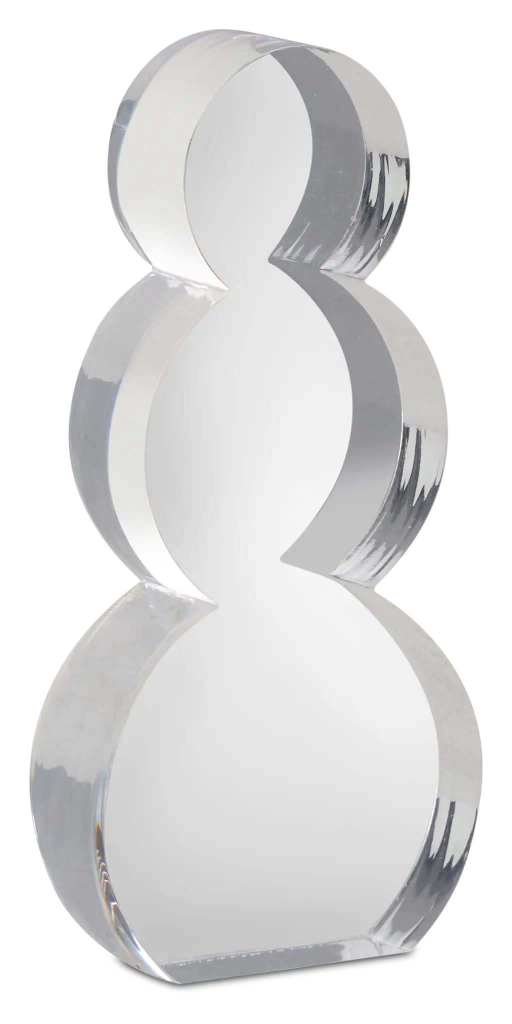 Snowman Clear Medium Sculpture Snowman Clear Medium Sculpture