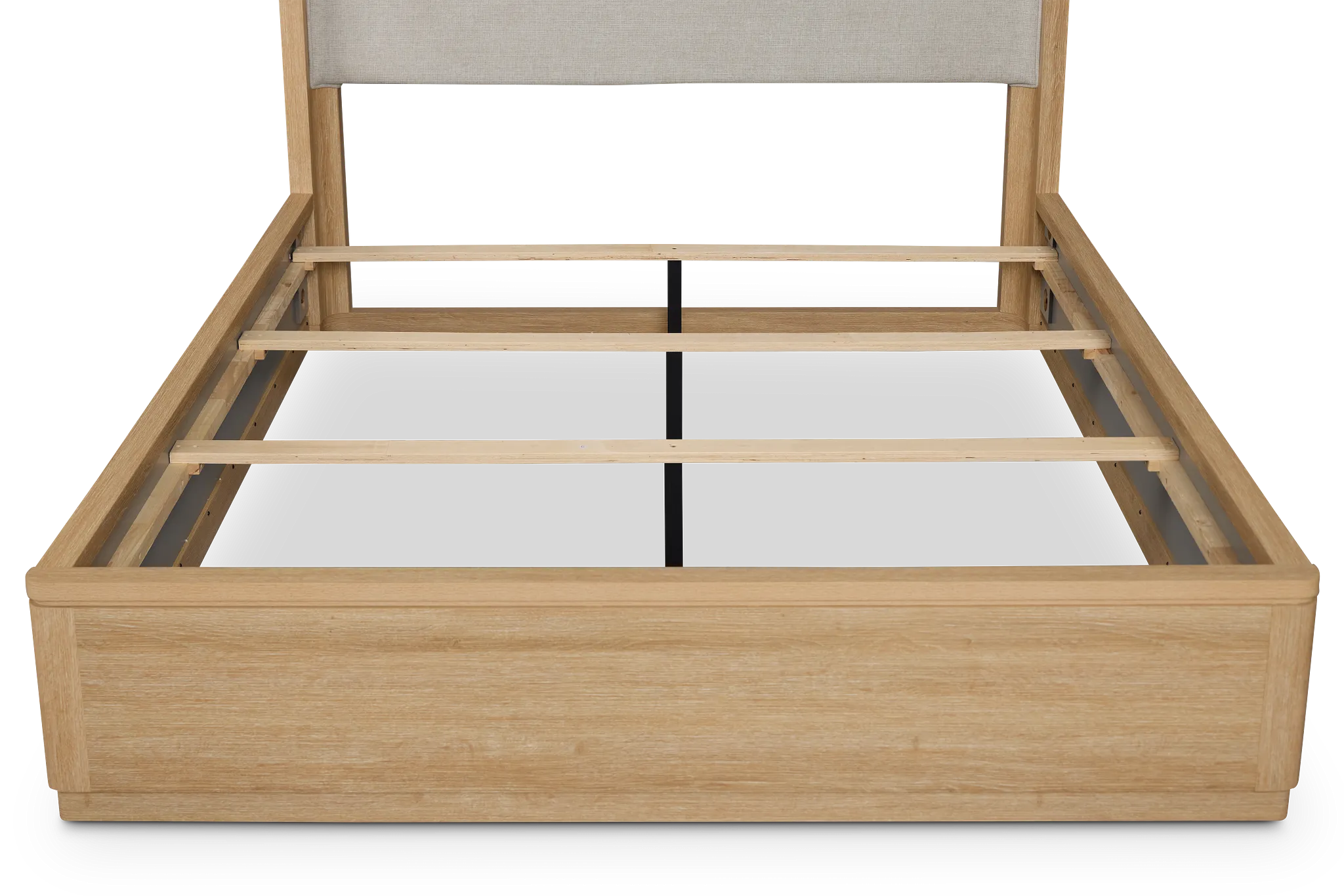 Emory Light Tone Upholstered Platform Bed