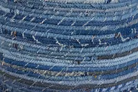 Ira Dark Blue Set Of 3 Basket