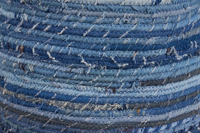 Ira Dark Blue Set Of 3 Basket