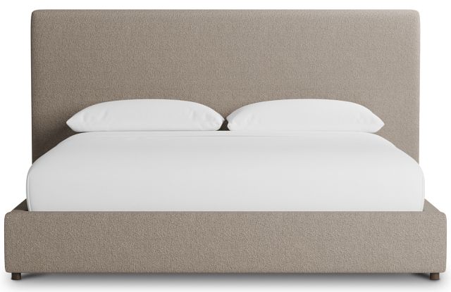 Grayton Elite Brown 54" Upholstered Platform Bed