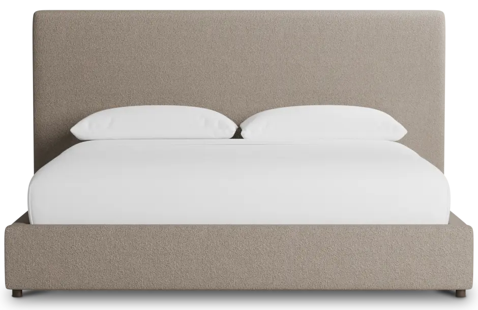 Grayton Elite Brown 54" Upholstered Platform Bed Grayton Elite Brown 54" Upholstered Platform Bed