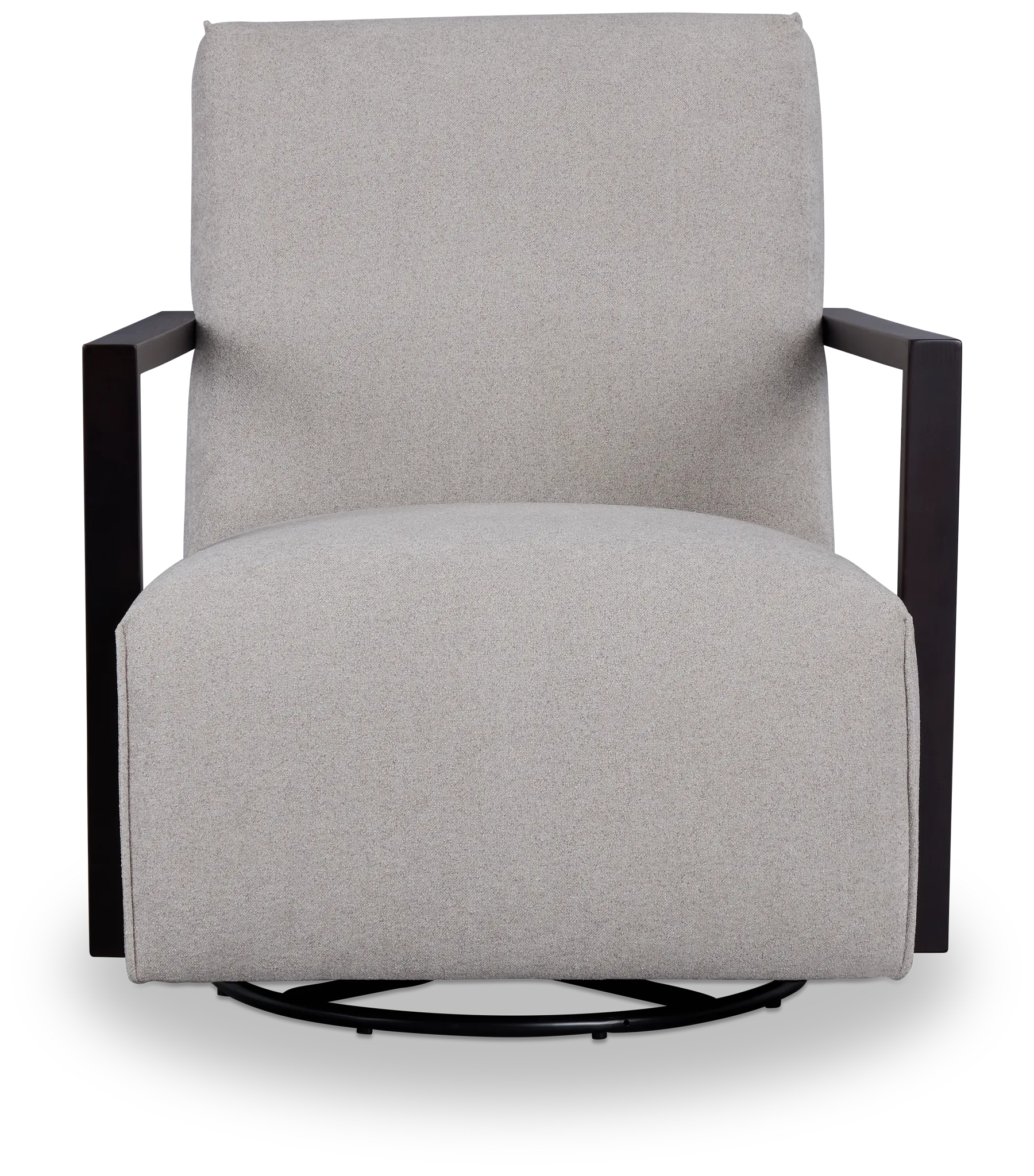 Lucas Light Gray Fabric Swivel Rocker Glider