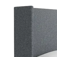 Captiva Elevation Gray 60" Upholstered Shelter Bed
