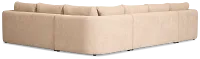 Alma Taupe Fabric Medium Left Chaise Sectional