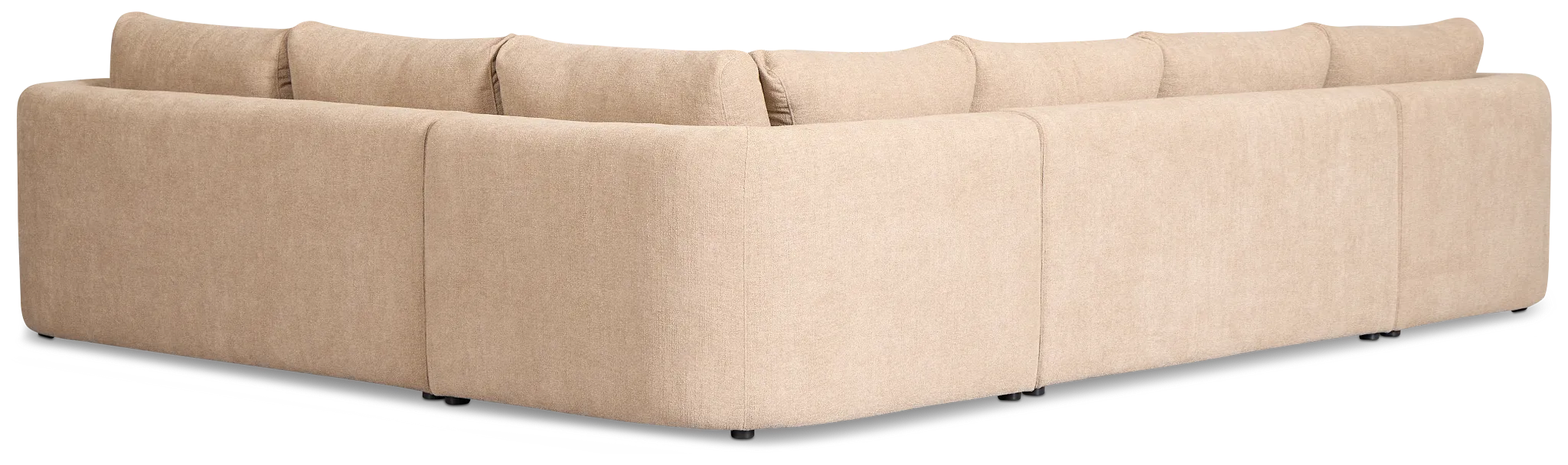 Alma Taupe Fabric Medium Left Chaise Sectional