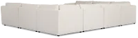 Serena White Fabric 8-piece Modular Sectional