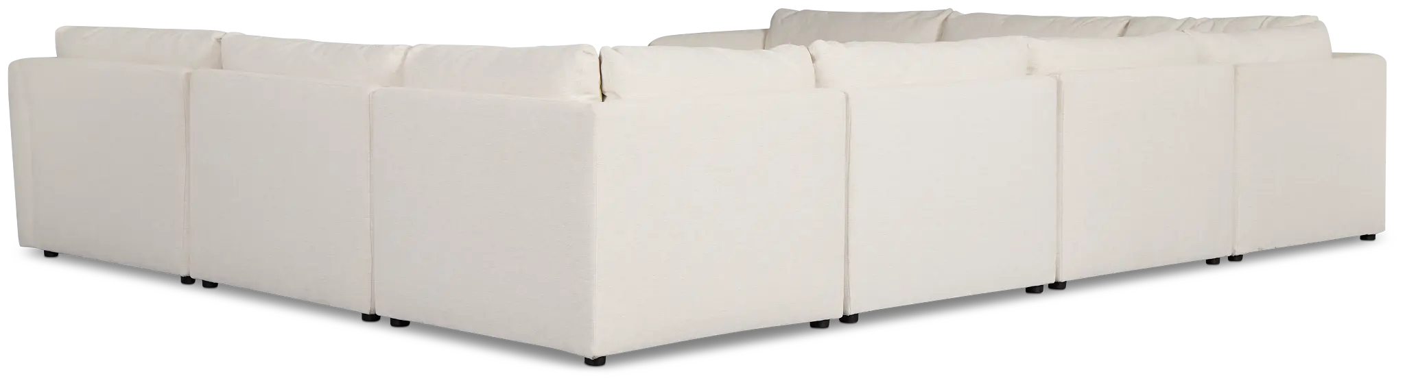 Serena White Fabric 8-piece Modular Sectional Serena White Fabric 8-piece Modular Sectional