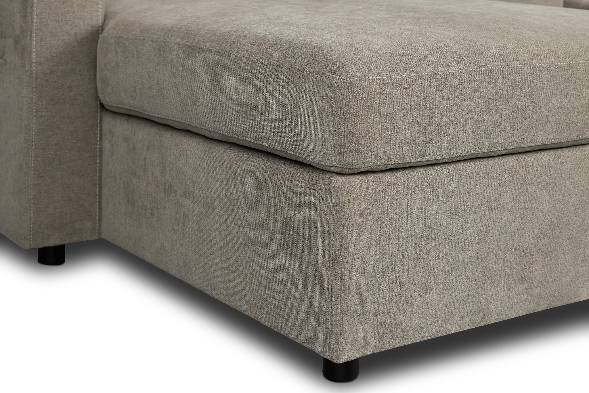 Addie Gray Fabric Left Chaise Storage Sectional Addie Gray Fabric Left Chaise Storage Sectional