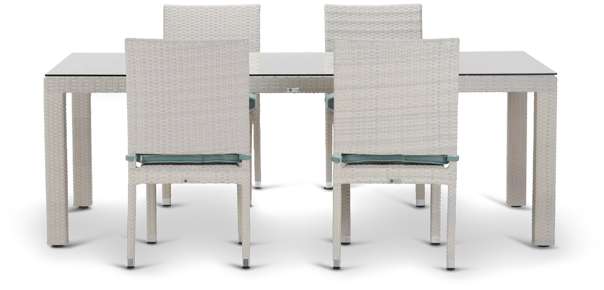 Bahia Teal 84" Rectangular Table & 4 Chairs Bahia Teal 84" Rectangular Table & 4 Chairs