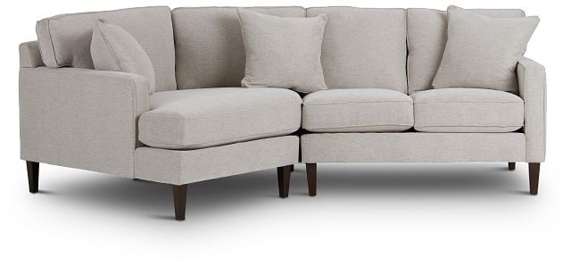 Archer Light Taupe Fabric Small Left Cuddler Sectional (2)