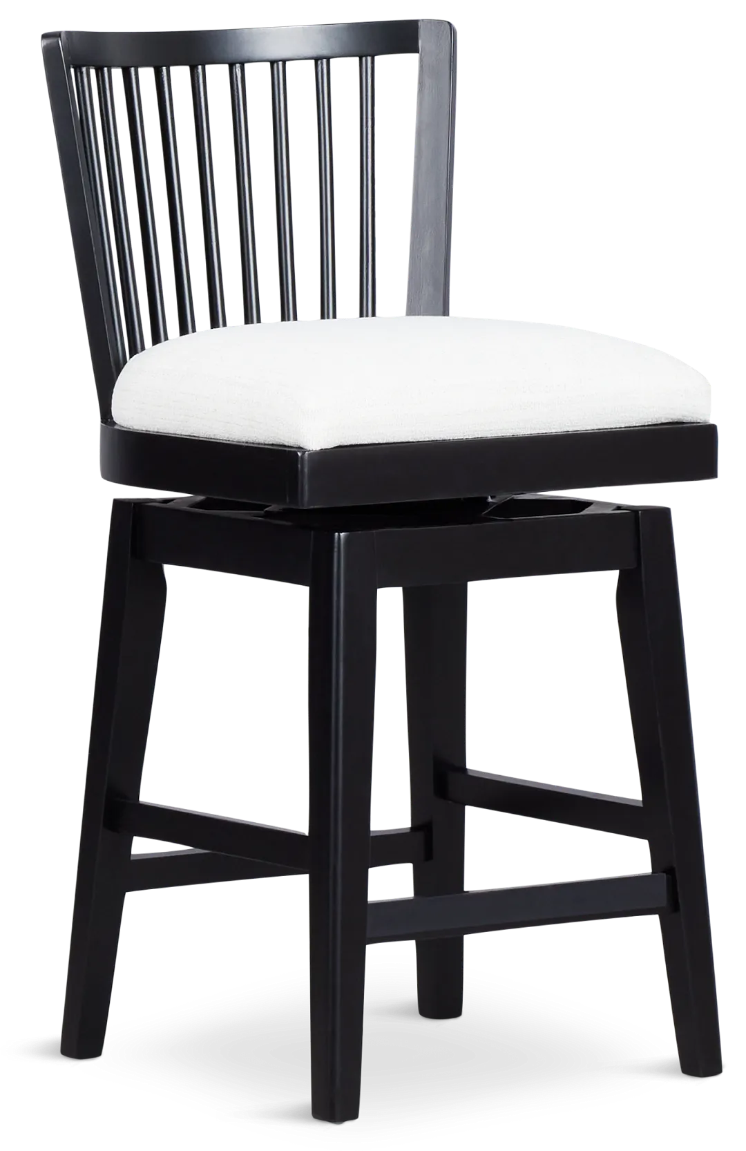 Southlake Black 24" Swivel Barstool