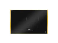 Bertazzoni Black Glass Tft Display & Metal Frame Gold 30" Induction Cook Top