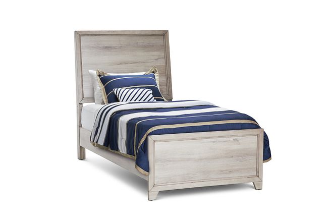 Rivercreek Gray Wood Panel Bed