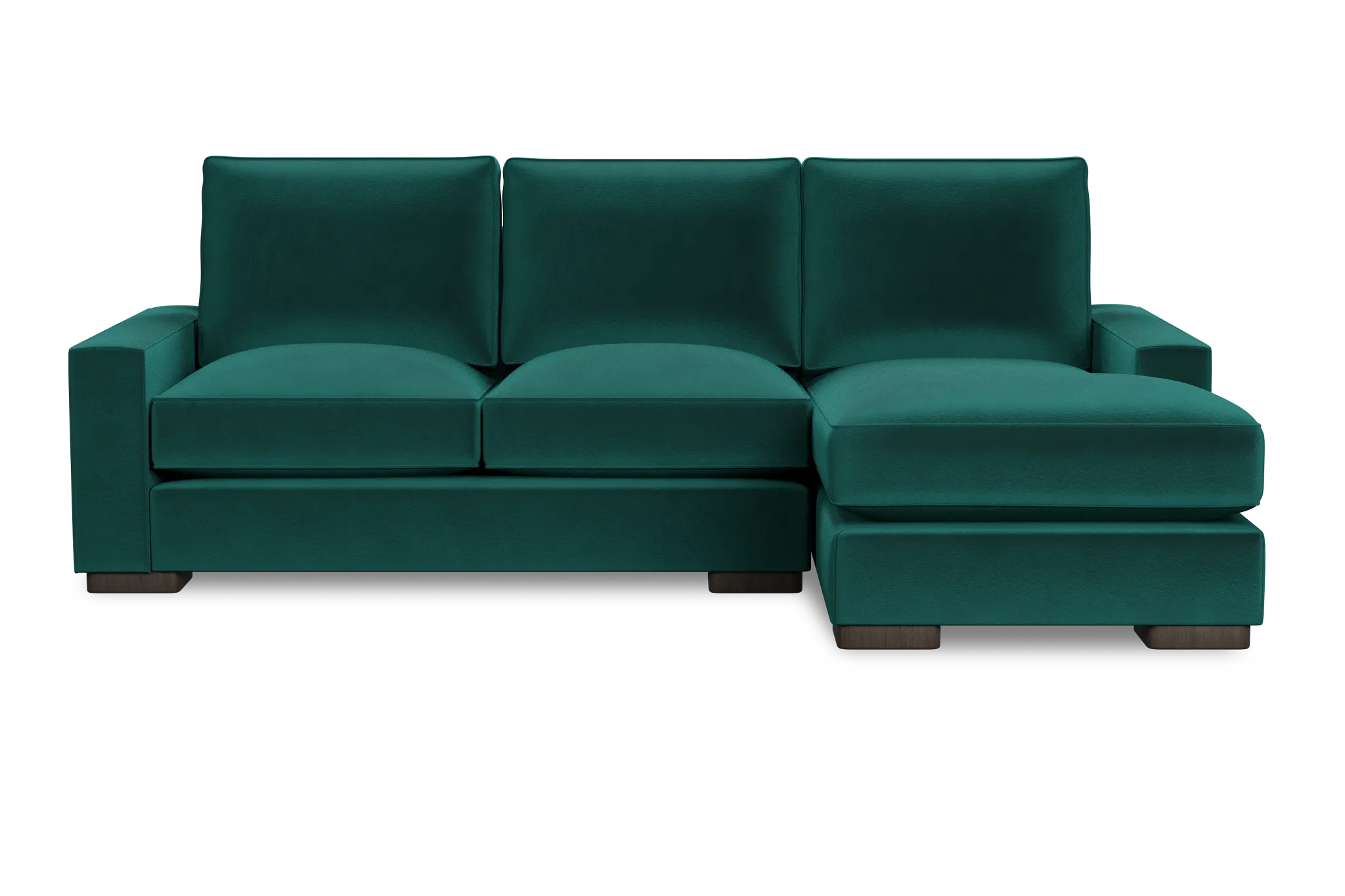 Edgewater Joya Green Right Chaise Sectional
