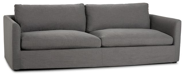 Willow 102" Gray Fabric Sofa