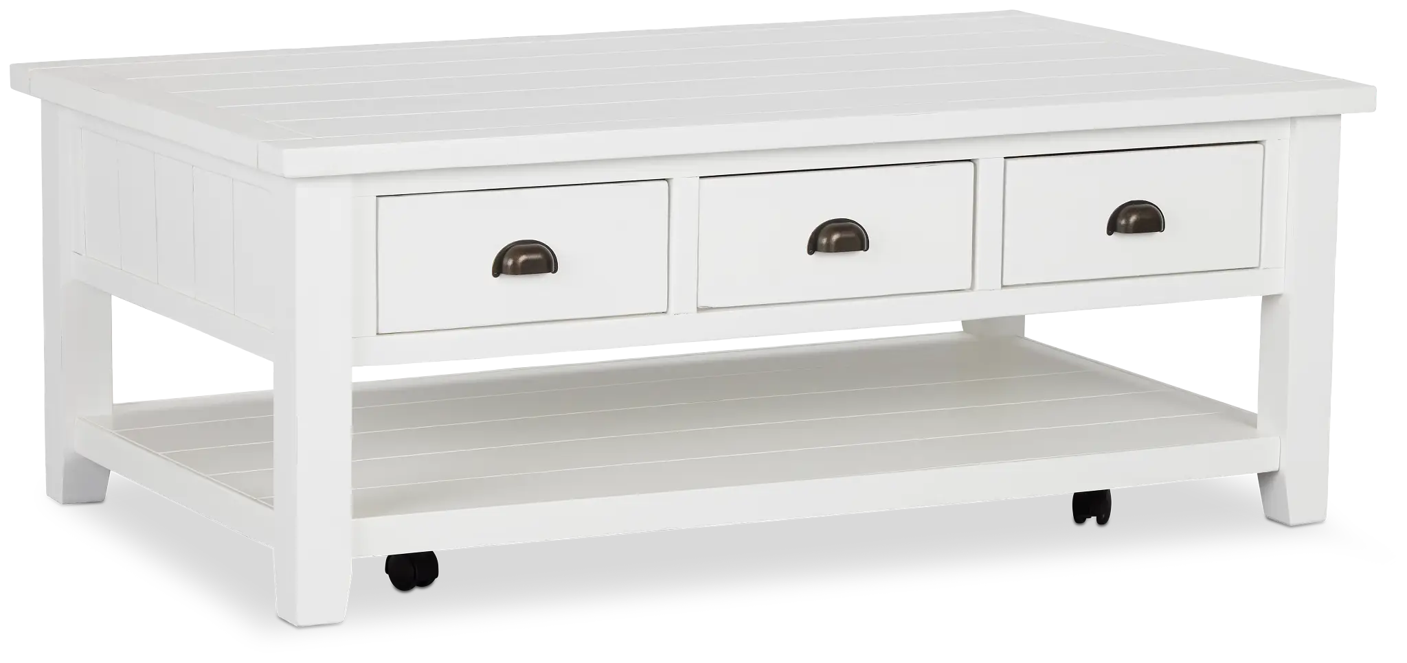 Bismark White Rectangular Coffee Table Bismark White Rectangular Coffee Table