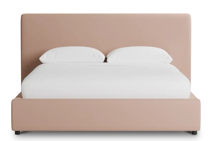 Grayton Joya Light Pink 44" Upholstered Platform Bed Grayton Joya Light Pink 44" Upholstered Platform Bed