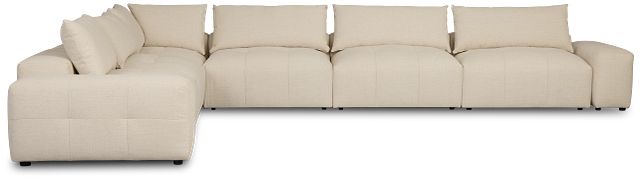 Remi Light Beige Fabric 8-piece Modular Sectional