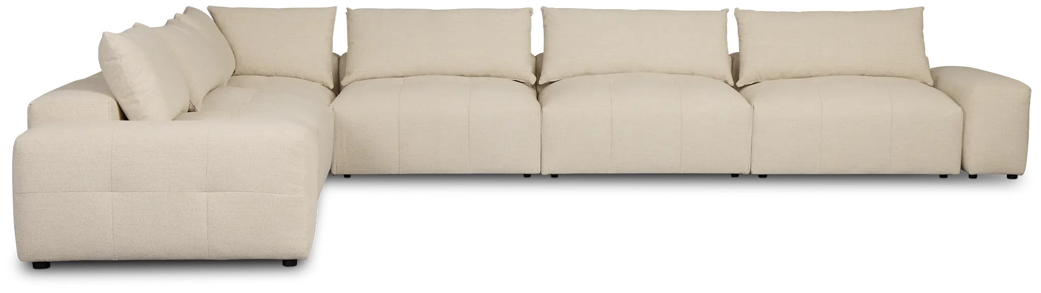 Remi Light Beige Fabric 8-piece Modular Sectional Remi Light Beige Fabric 8-piece Modular Sectional