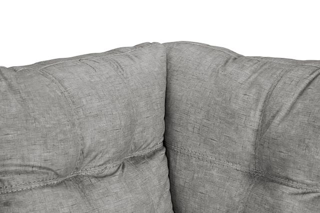 Falkirk Light Gray Micro Small Right Bumper Sectional